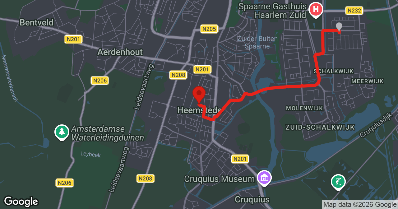 Kaart van de meldlocatie
