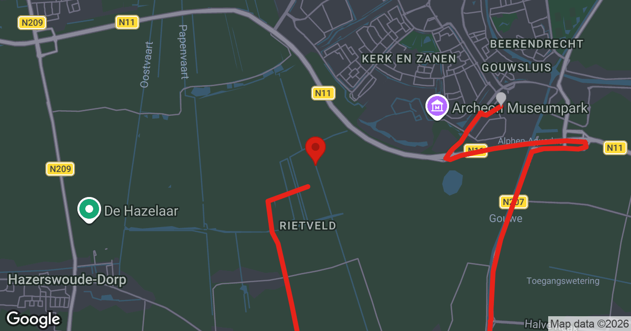 Kaart van de meldlocatie