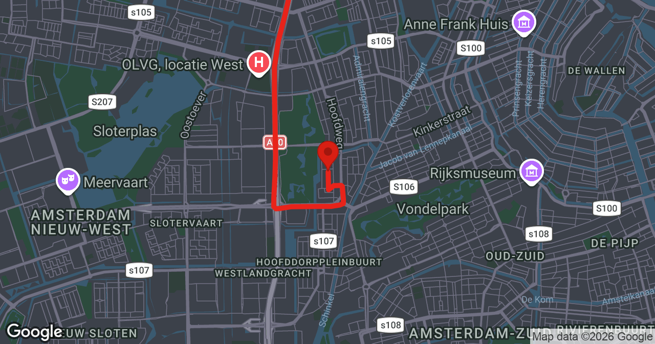 Kaart van de meldlocatie