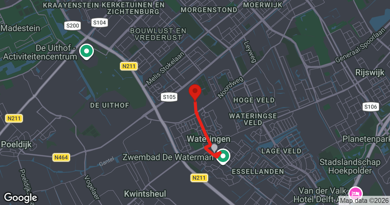 Kaart van de meldlocatie