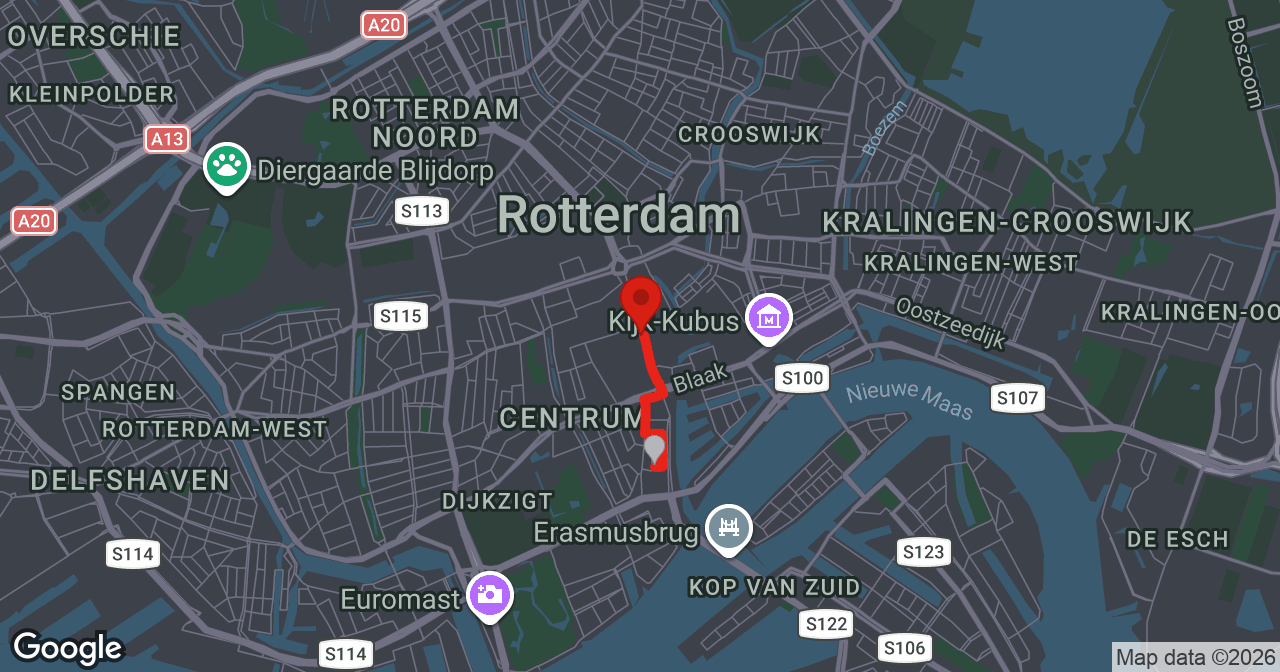 Kaart van de meldlocatie