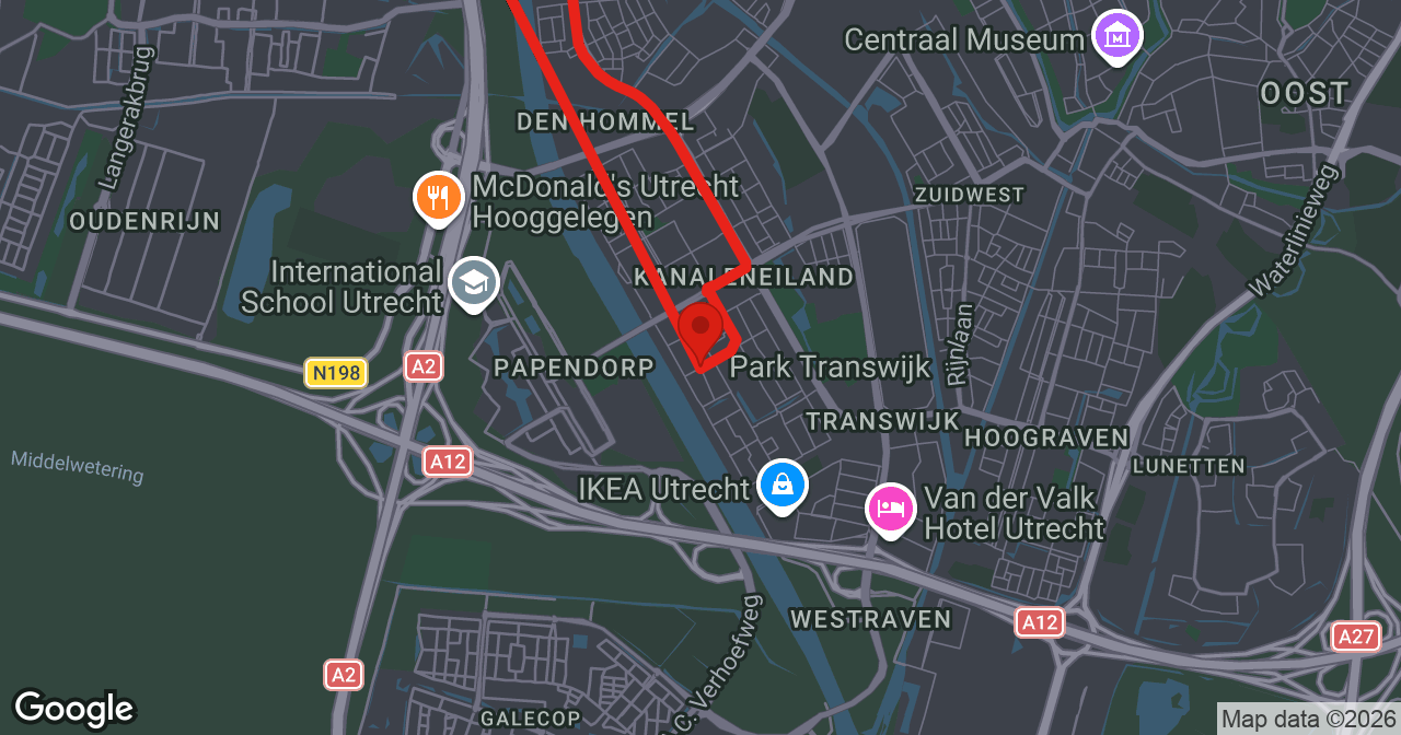 Kaart van de meldlocatie
