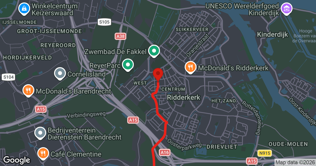 Kaart van de meldlocatie