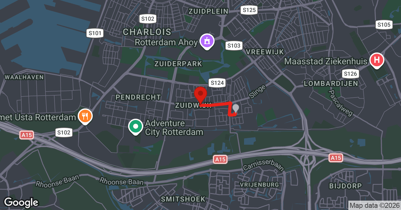 Kaart van de meldlocatie