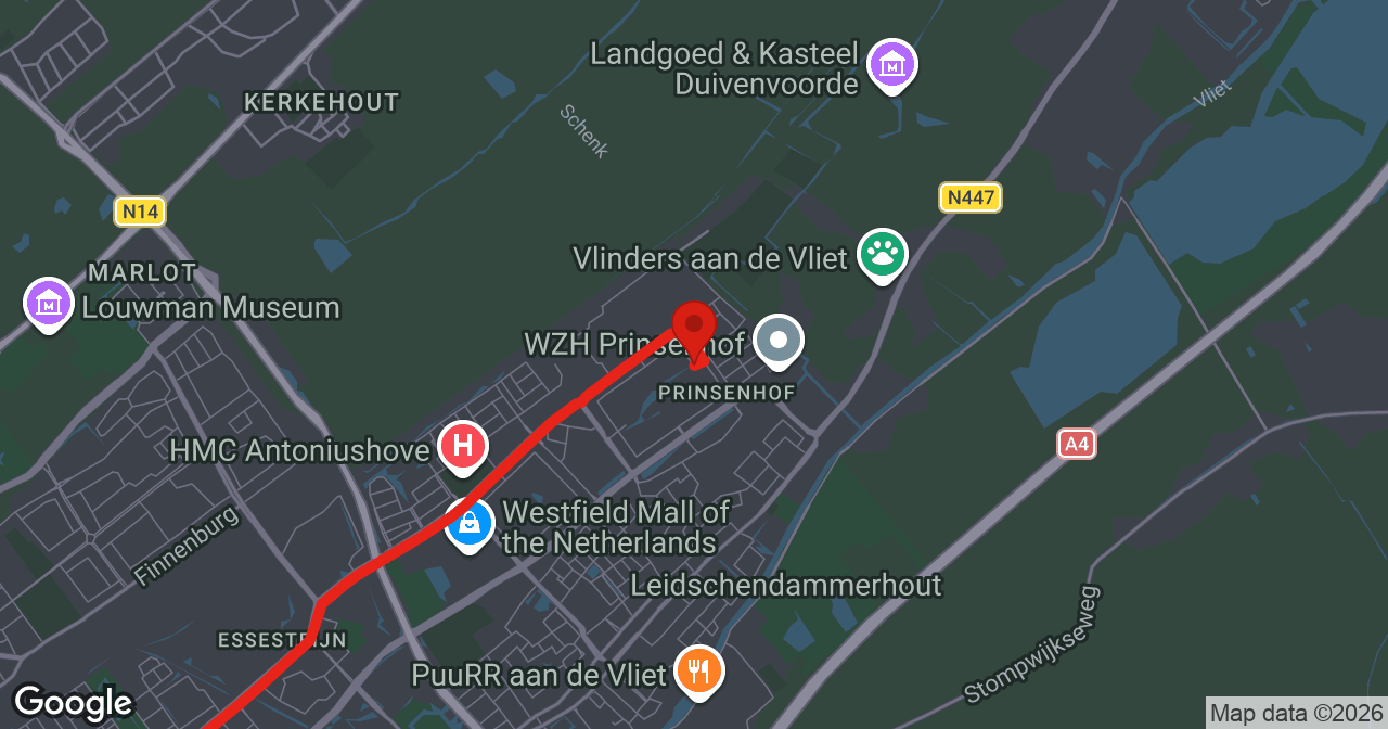 Kaart van de meldlocatie