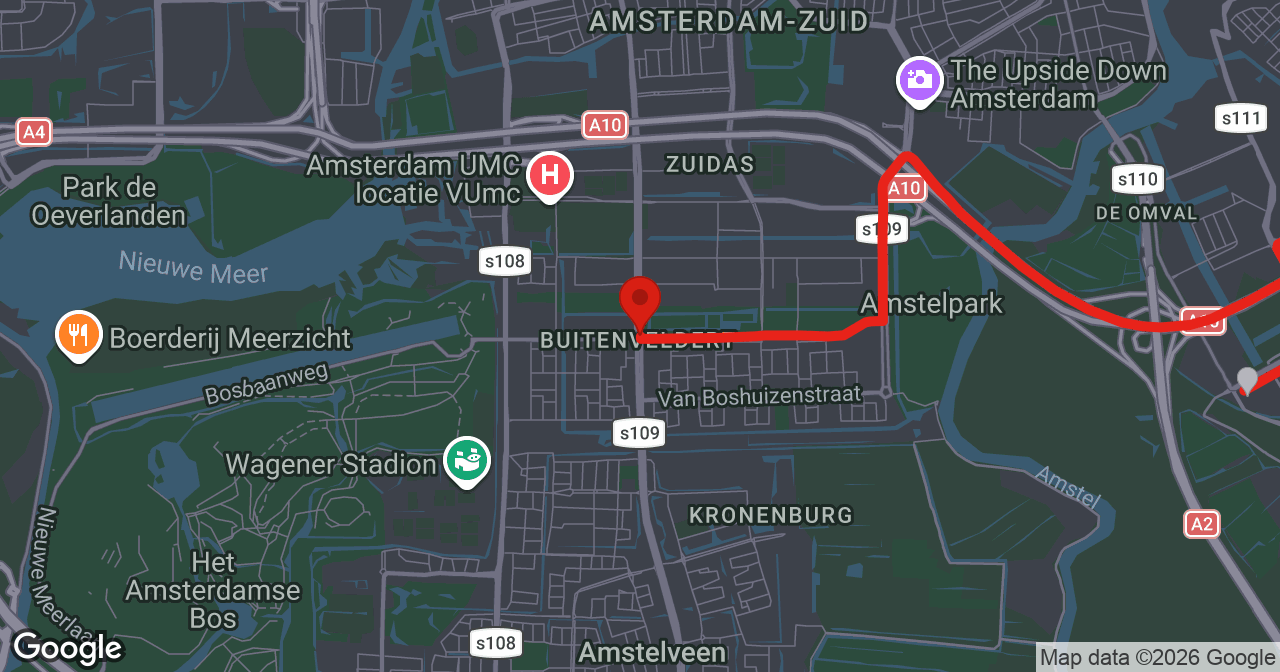 Kaart van de meldlocatie