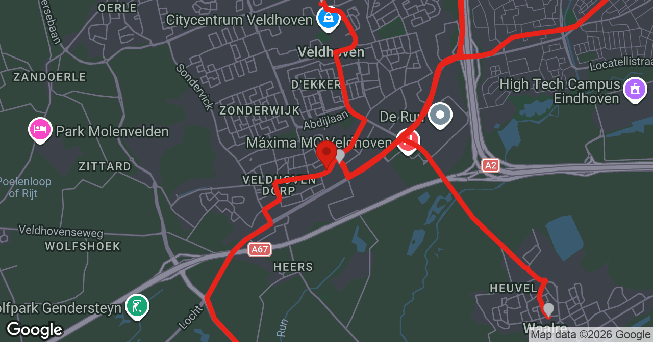 Kaart van de meldlocatie