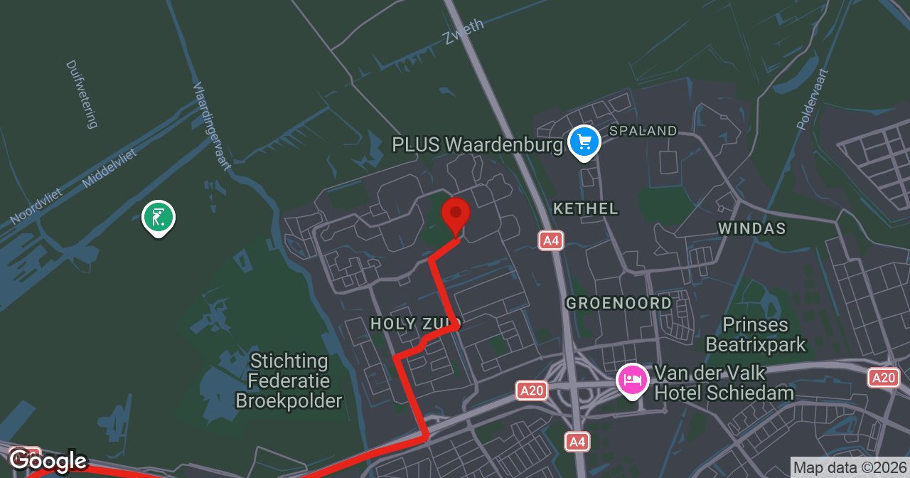 Kaart van de meldlocatie