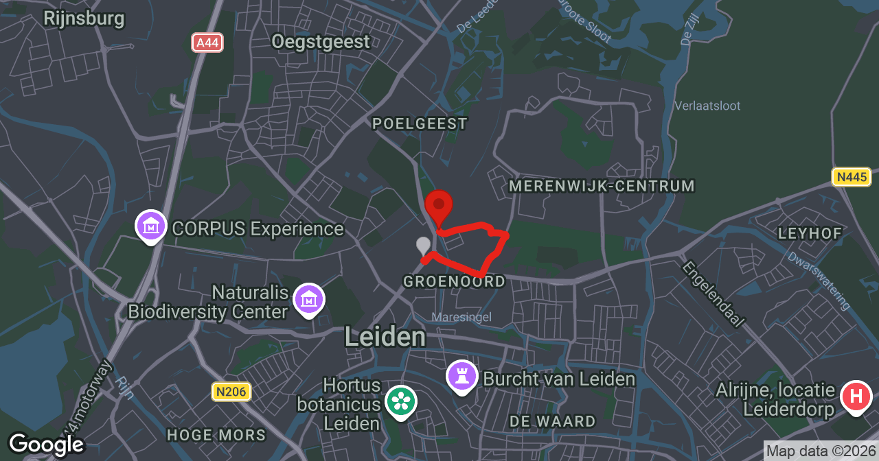 Kaart van de meldlocatie