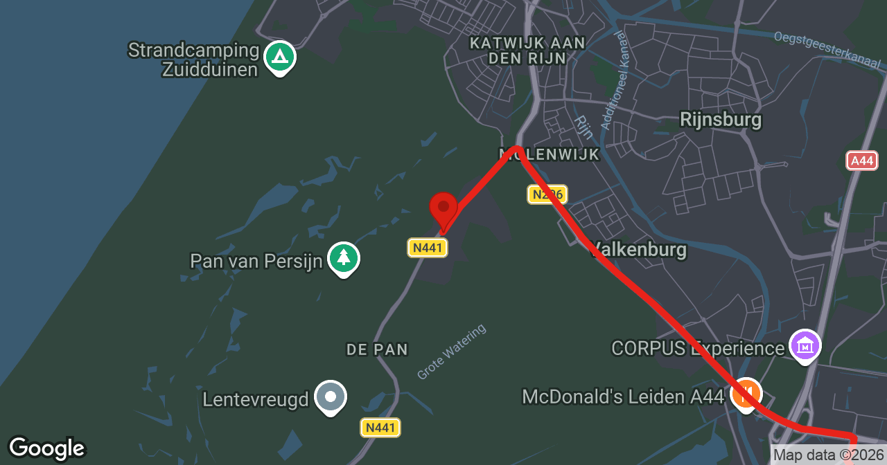 Kaart van de meldlocatie