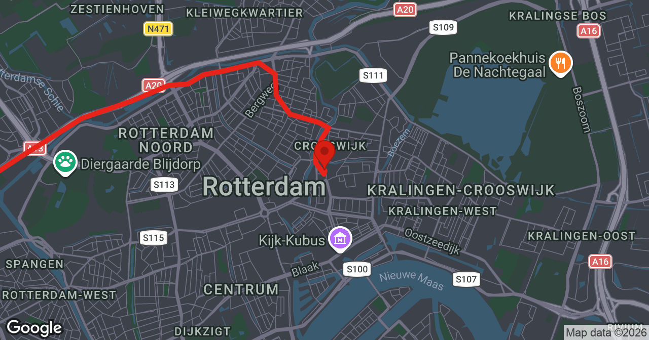 Kaart van de meldlocatie