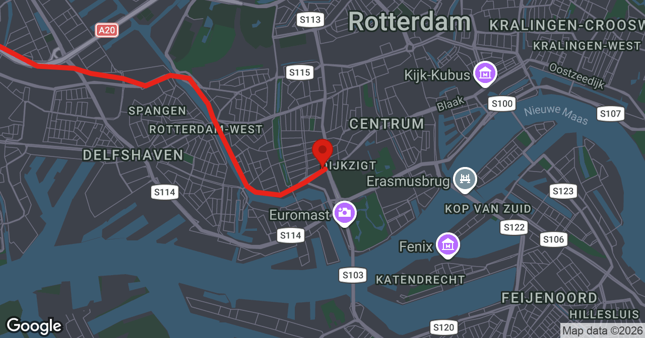 Kaart van de meldlocatie