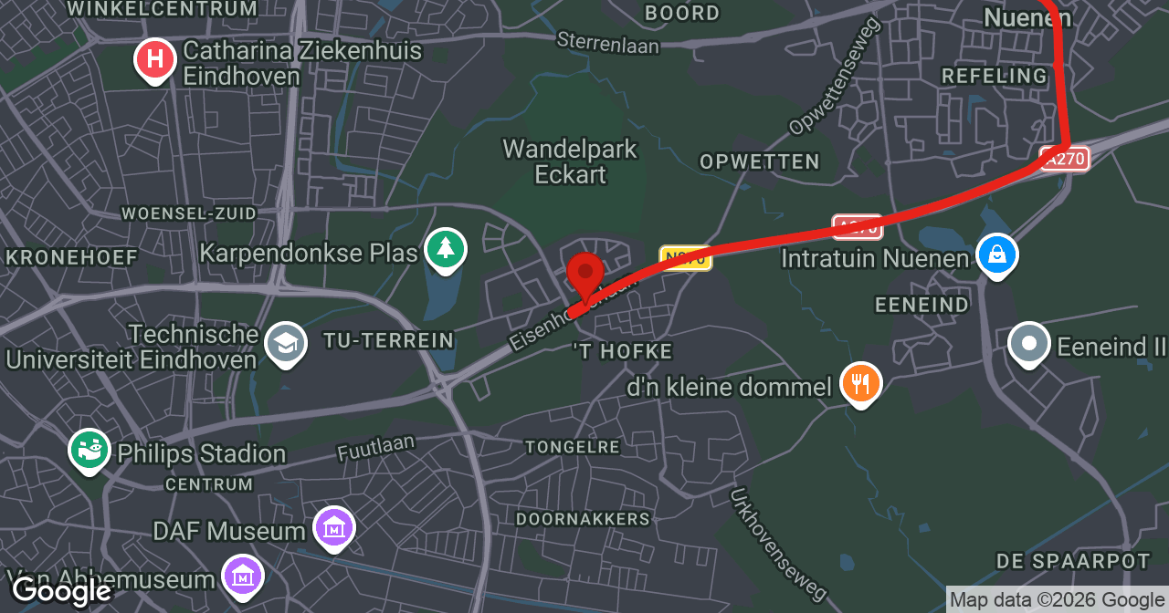 Kaart van de meldlocatie