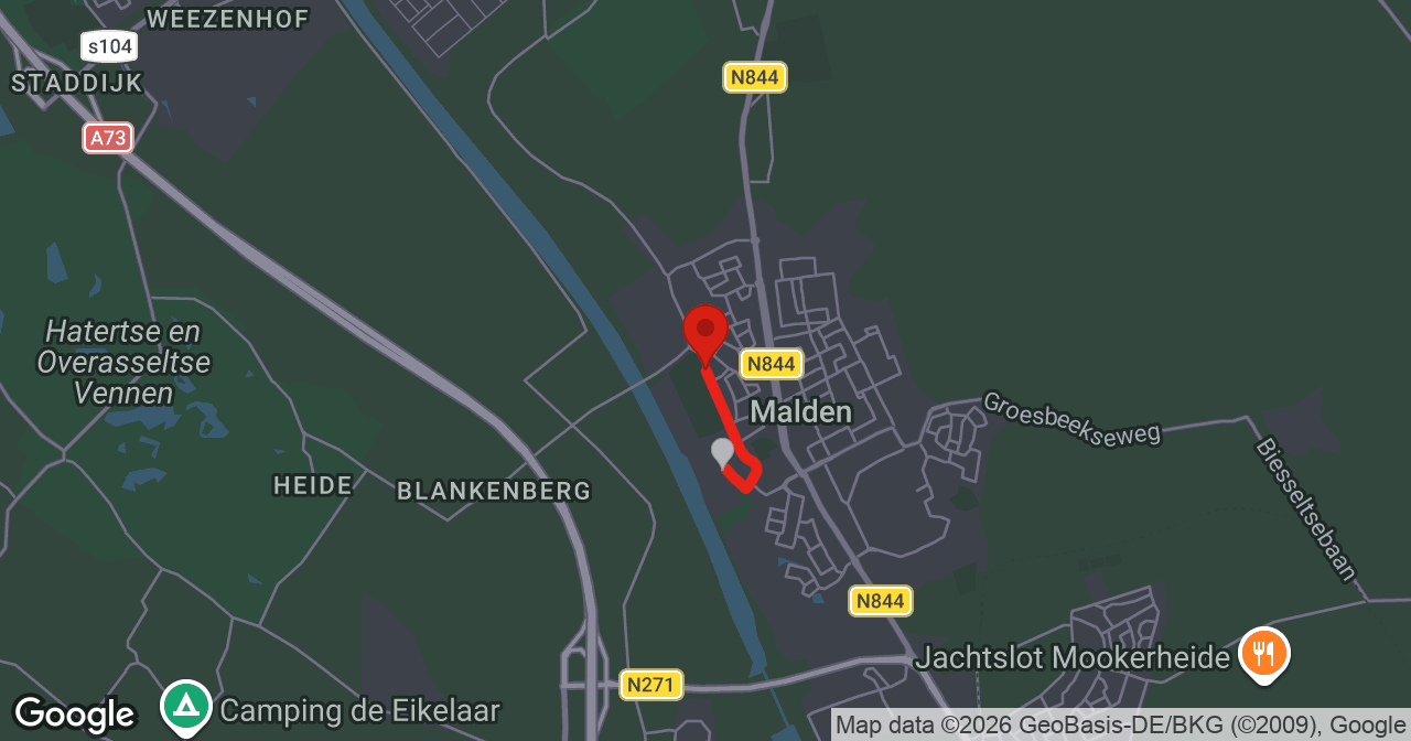 Kaart van de meldlocatie