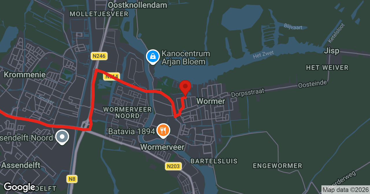 Kaart van de meldlocatie
