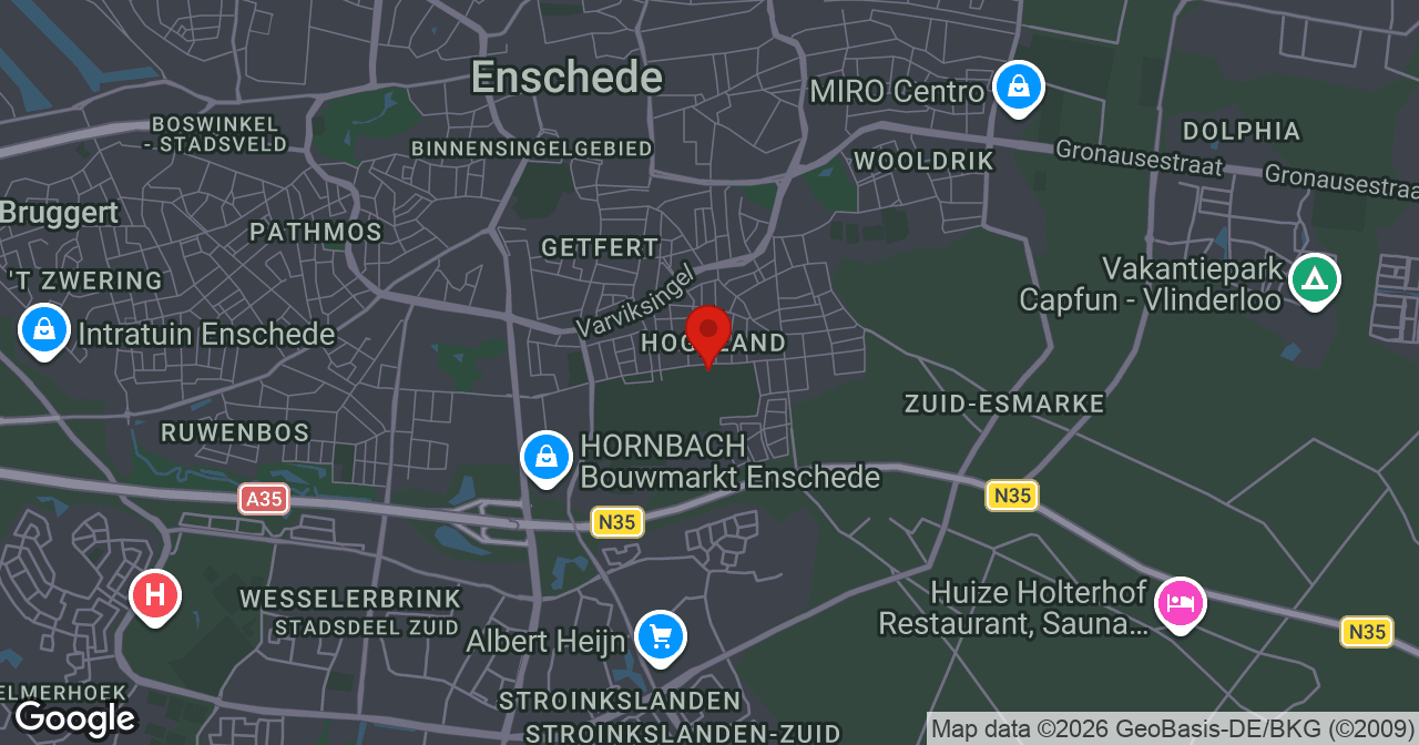 Kaart van de meldlocatie
