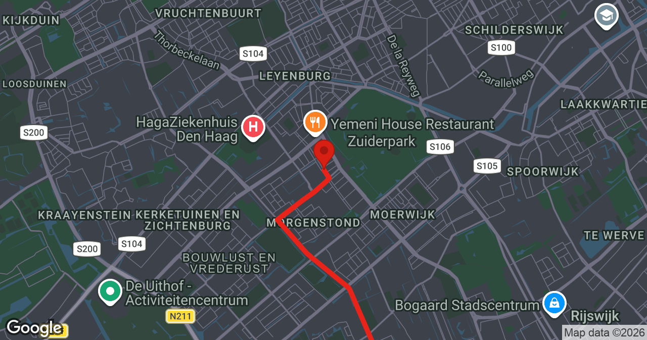 Kaart van de meldlocatie