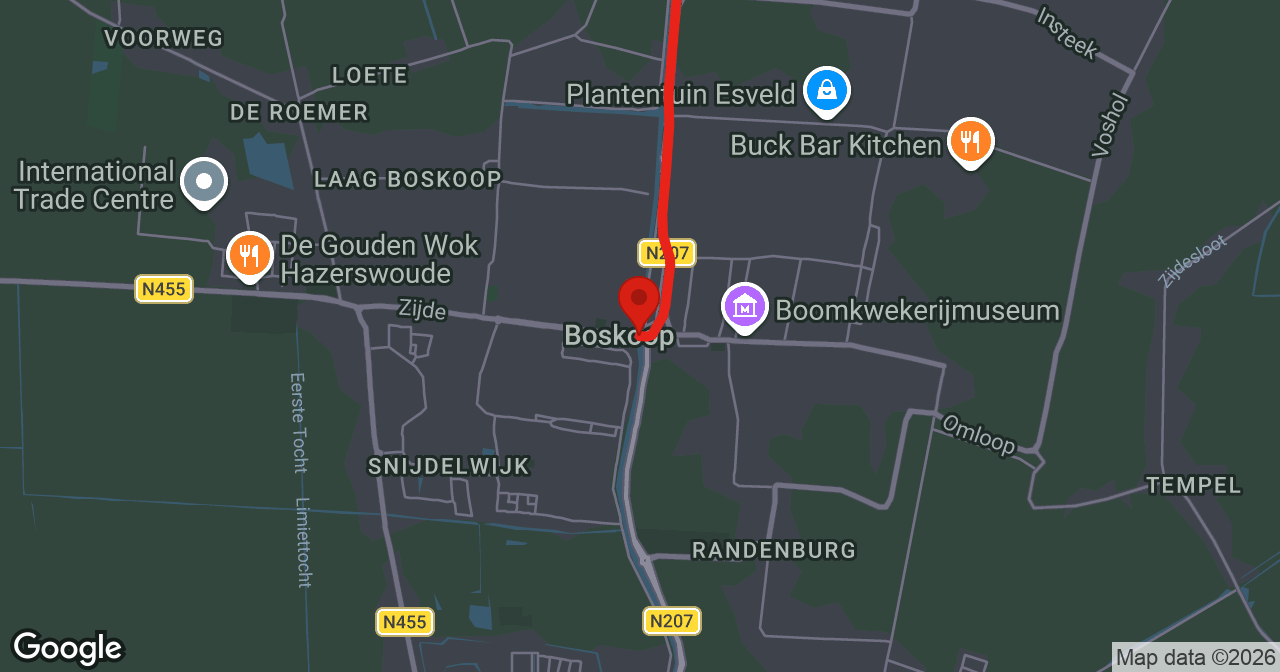 Kaart van de meldlocatie