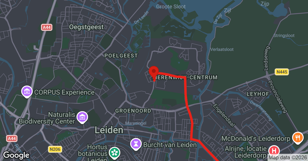 Kaart van de meldlocatie
