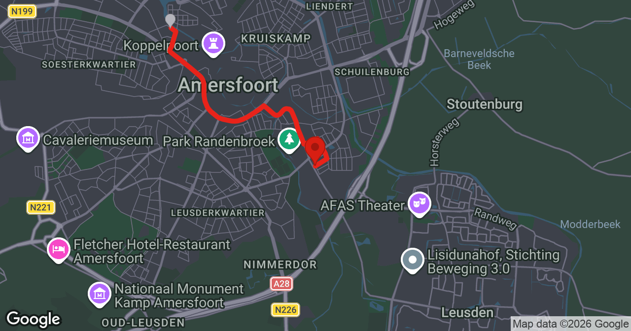 Kaart van de meldlocatie