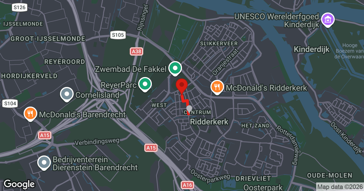Kaart van de meldlocatie