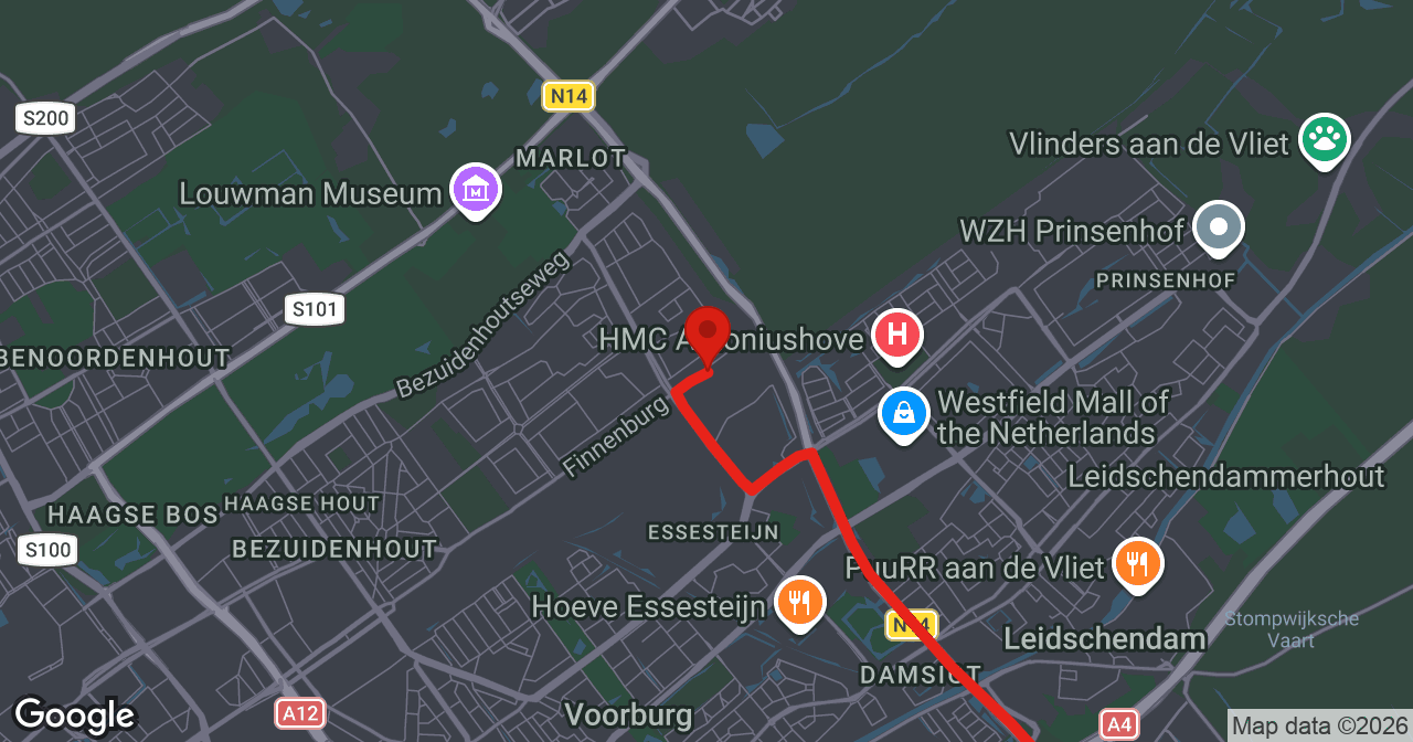 Kaart van de meldlocatie