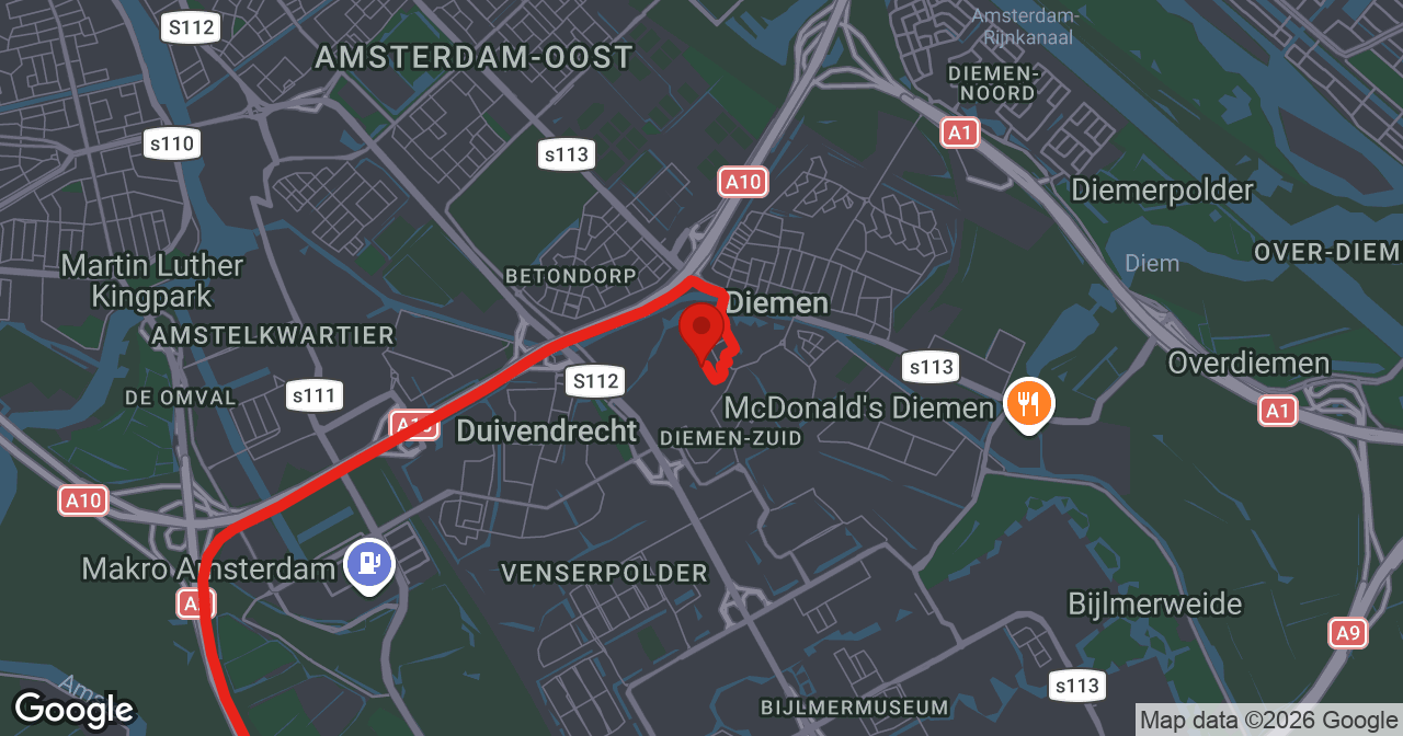 Kaart van de meldlocatie