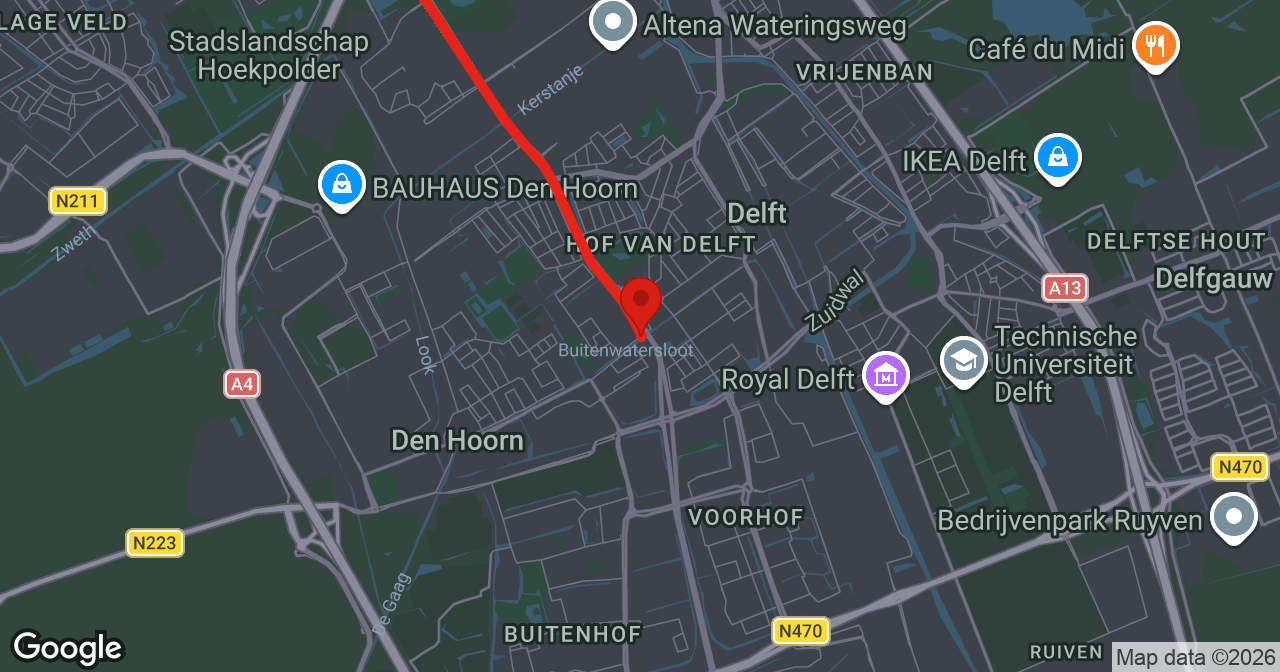 Kaart van de meldlocatie