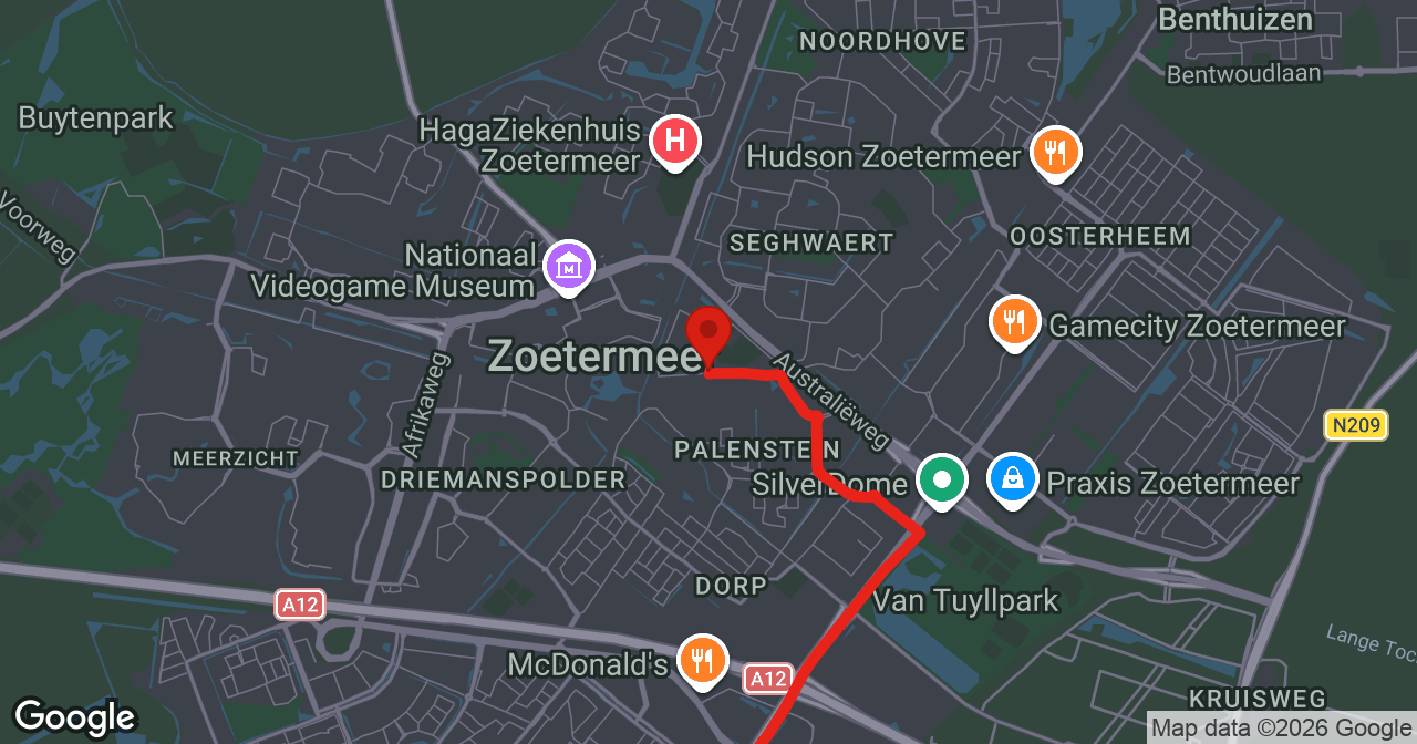 Kaart van de meldlocatie