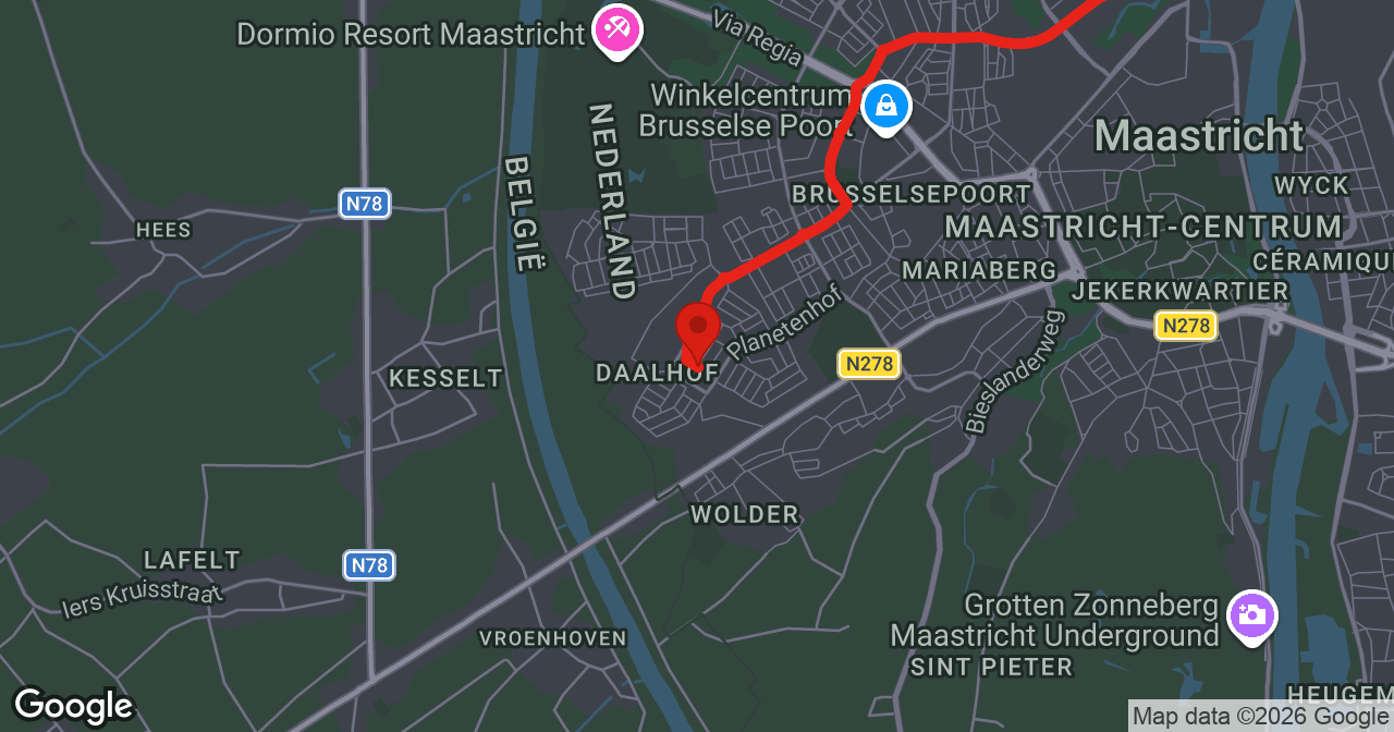 Kaart van de meldlocatie