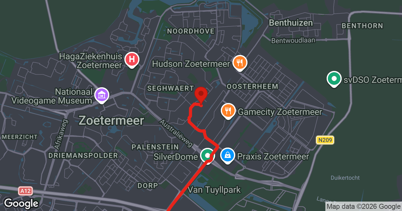 Kaart van de meldlocatie