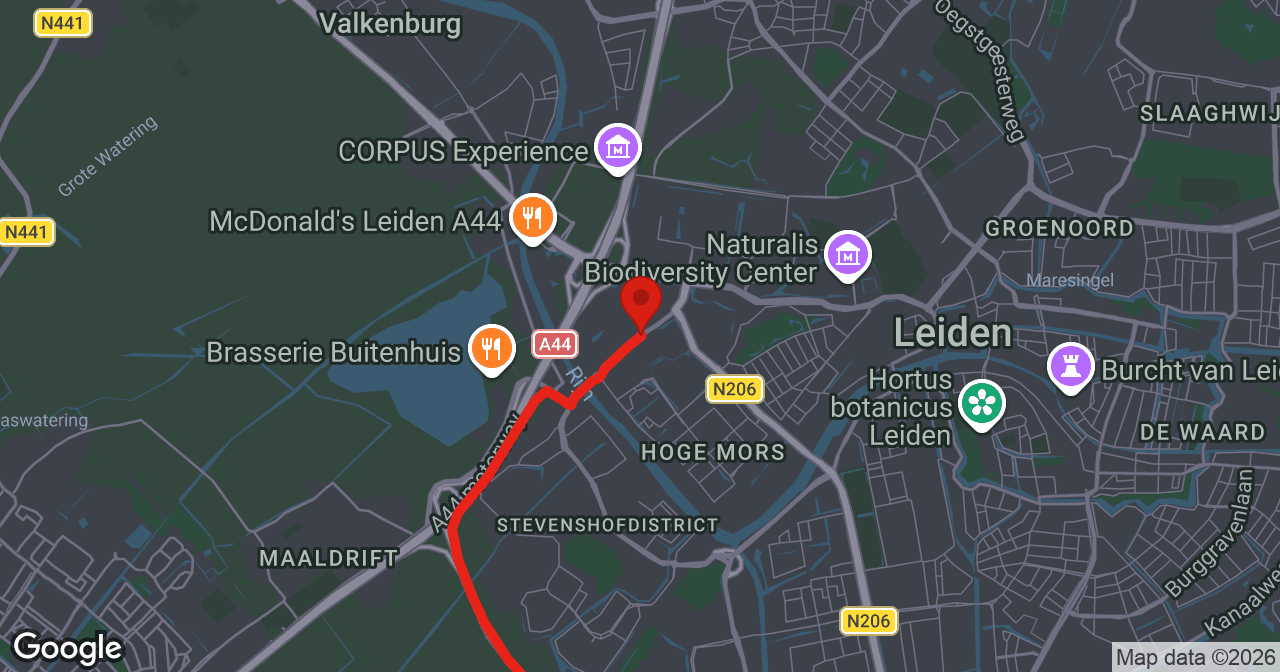 Kaart van de meldlocatie