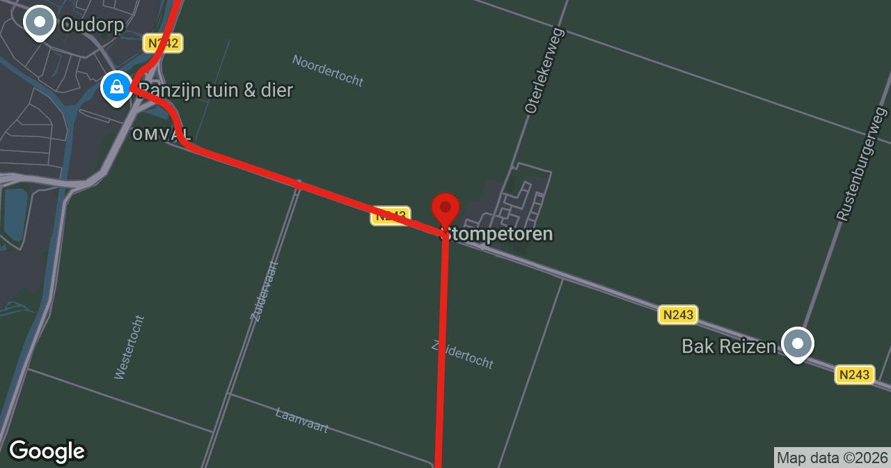 Kaart van de meldlocatie