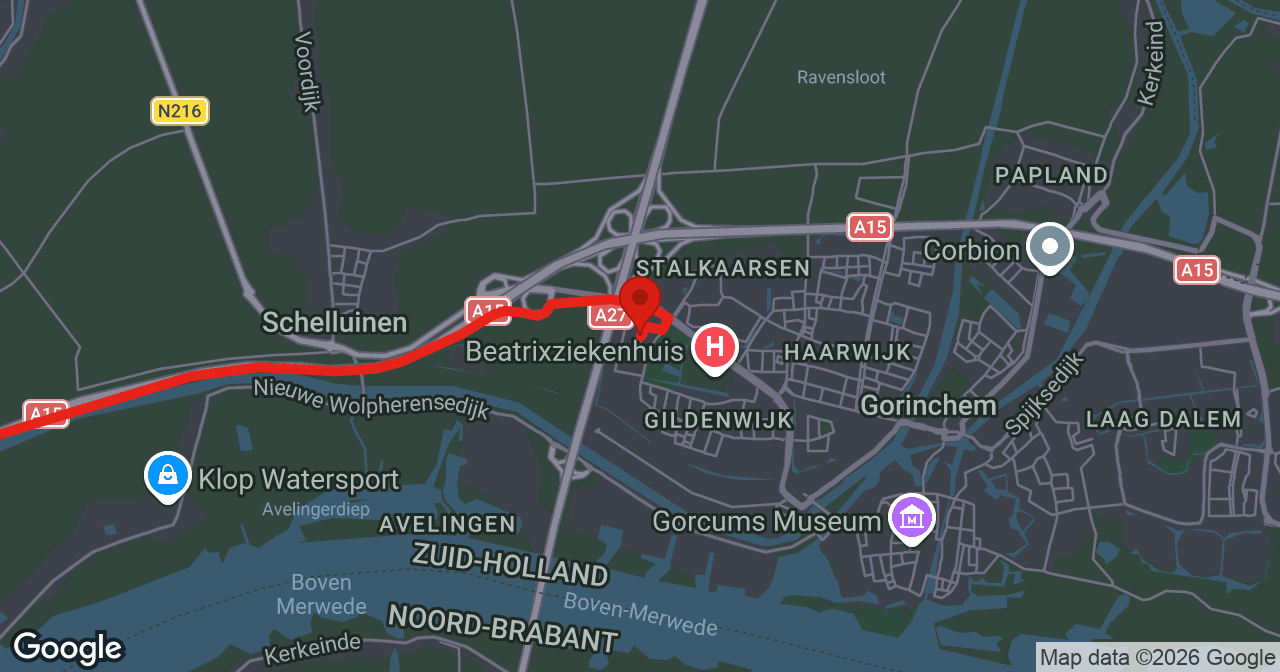 Kaart van de meldlocatie