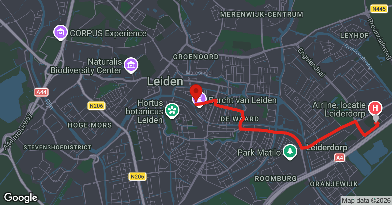 Kaart van de meldlocatie