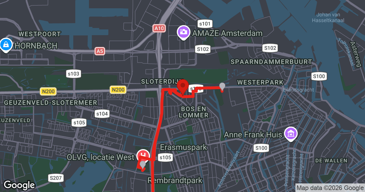 Kaart van de meldlocatie