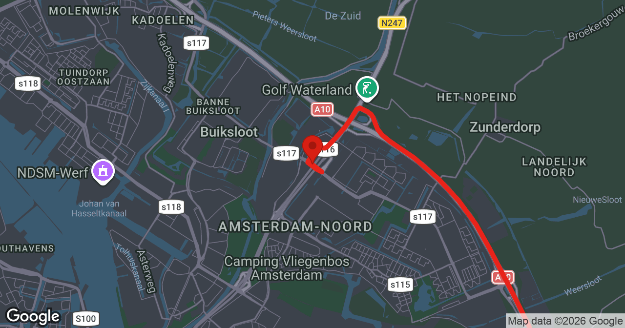 Kaart van de meldlocatie