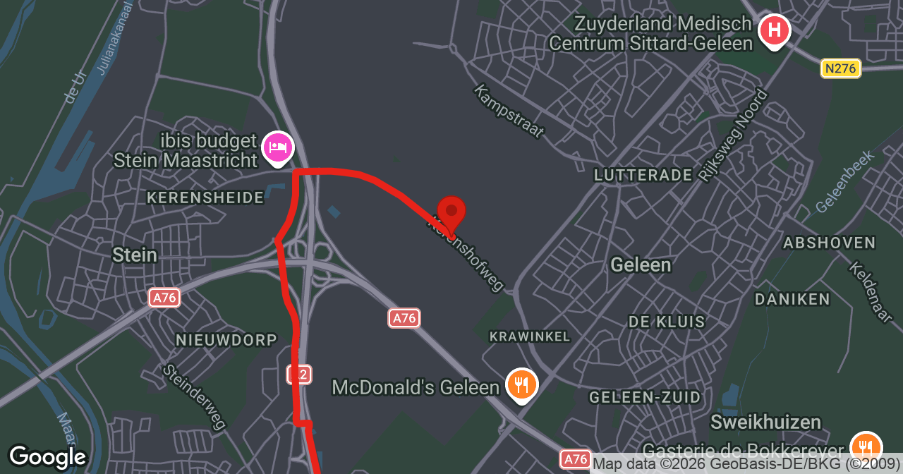 Kaart van de meldlocatie