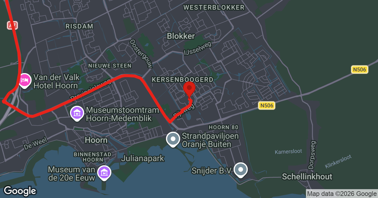 Kaart van de meldlocatie