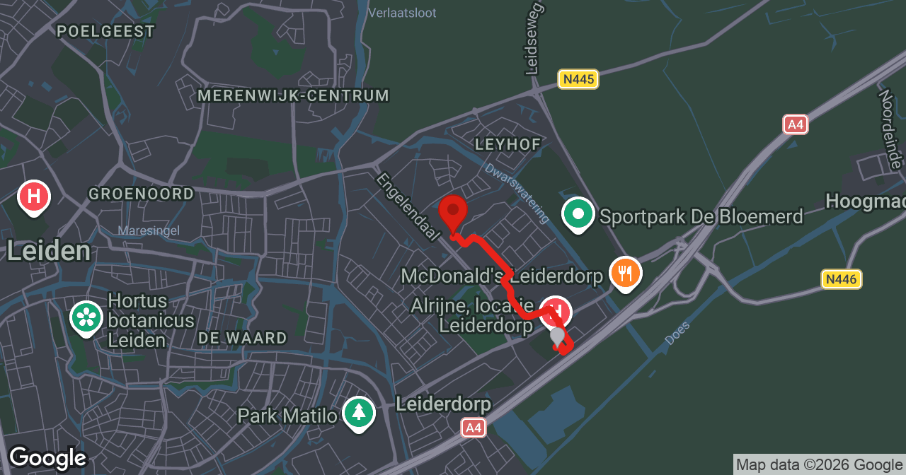 Kaart van de meldlocatie