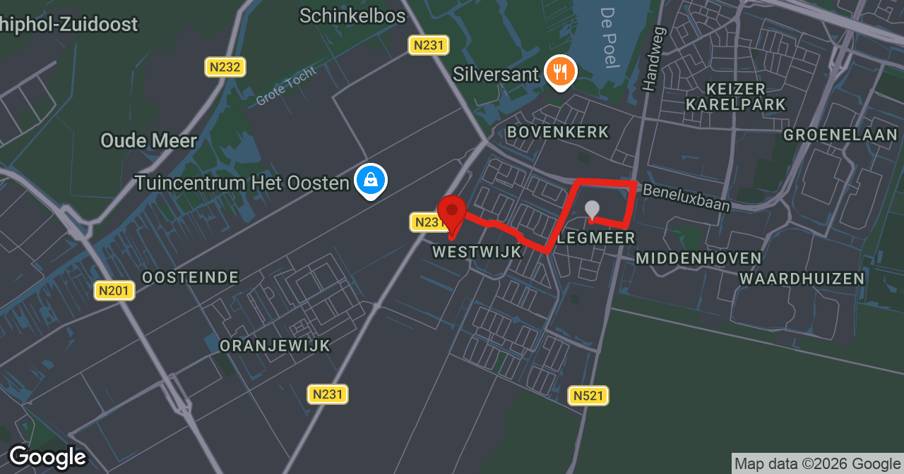 Kaart van de meldlocatie