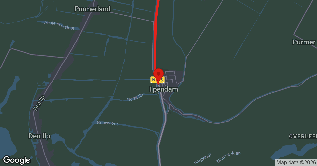 Kaart van de meldlocatie