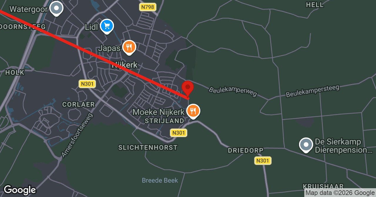 Kaart van de meldlocatie