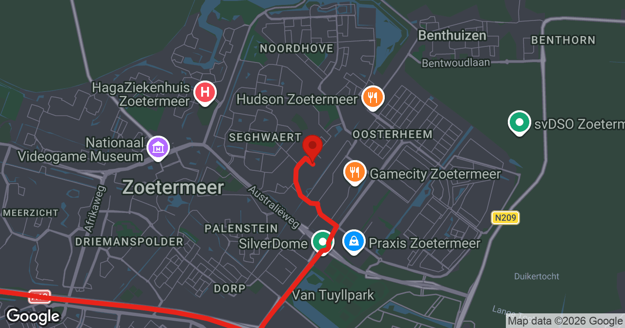Kaart van de meldlocatie