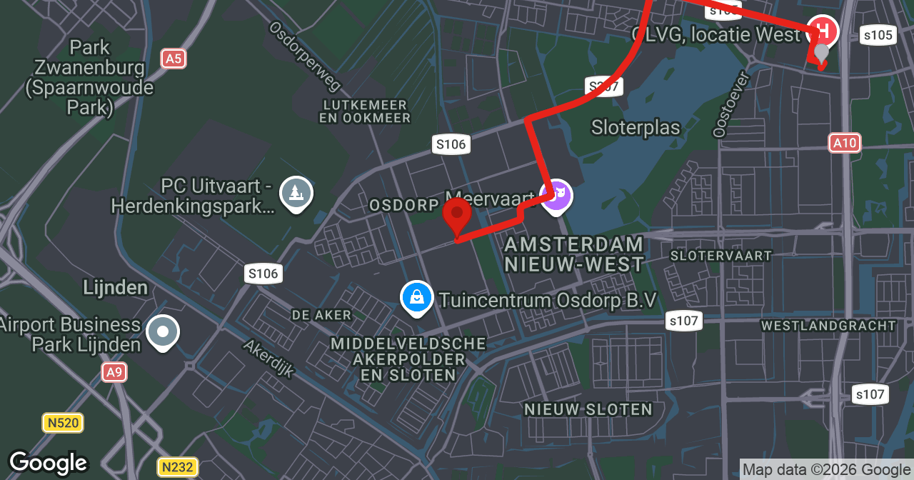 Kaart van de meldlocatie