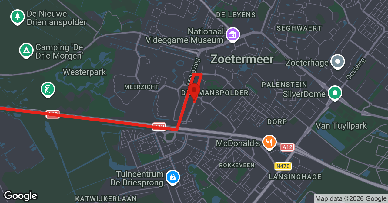 Kaart van de meldlocatie