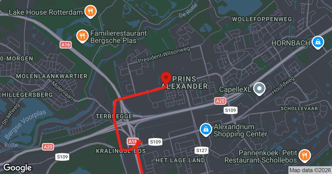 Kaart van de meldlocatie