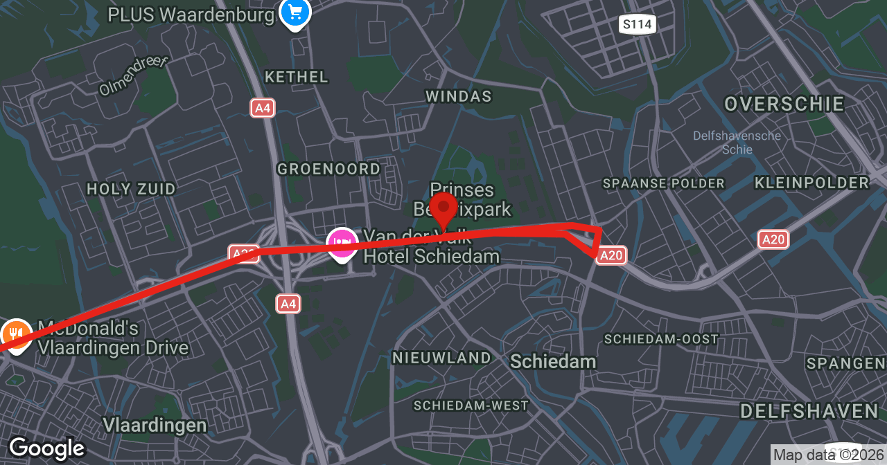 Kaart van de meldlocatie