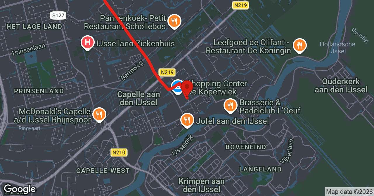 Kaart van de meldlocatie