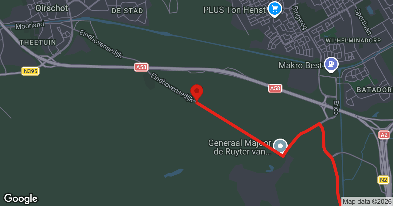 Kaart van de meldlocatie